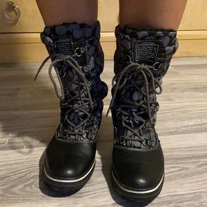 Black Coach Winter Boots